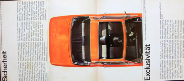 BMW 2002 Baur Cabriolet Modelprogram 1972 Carbrochure (6336)